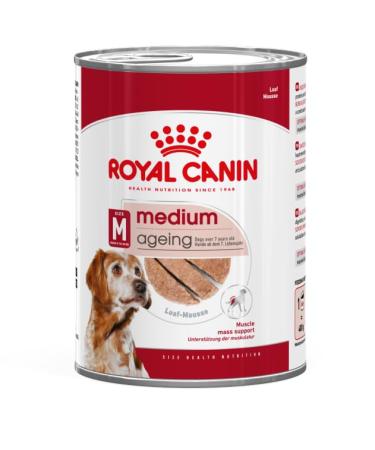 Royal Canin Medium Ageing 7+ Wet Dog Food In Loaf Cans 12 x 410g