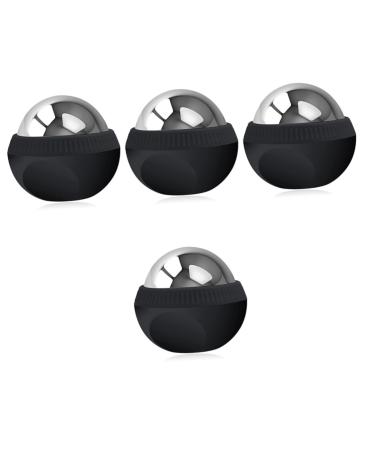 Frcolor 4 pieces of massage ball made of stainless steel practical massage ball foot massager for feet manual massage massage device for muscle relief massage roller stainless steel 304 removable fitness