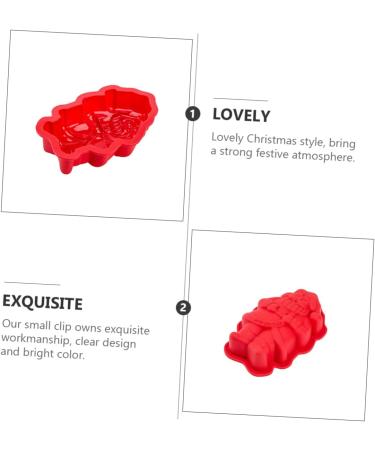 PRETYZOOM 2 pcs Moulds Molds Biscuit Baking Cartoon DIY Mold Silicone Mould Themed Food Cake Dessert Adorable 18.2X11.5X3CM As Shown - Buy Online on GoSupps.com