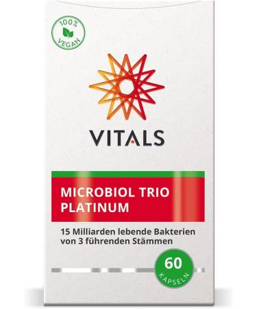 Buy Vitals Microbiol Trio Platinum 60 Capsules - High Dose Probiotics with 15 Billion Living Bacteria | International Shipping Available - Buy Online on GoSupps.com