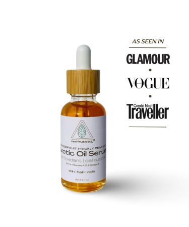 Real Fruit Body Dragonfruit Prickly Pear Goji Exotic Oil Serum - 100% Pure and Natural Vegan Leaping Bunny Certified Cruelty Free - 2 fl ounce | 60 ml 2 Fl Oz (Pack of 1) - Buy Online on GoSupps.com