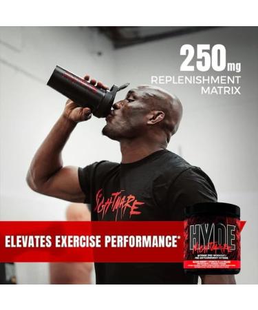 Hyde-Nightmare Pre-Workout Powder | Intense Energy Mental Focus Muscle Pump Pre-Workout | 4g L-Citrulline 2.5g Beta-Alanine 300mg Caffeine 100mg Alpha GPC | 60 Servings (Black N' Blueberry) Black N' Blueberry 60 Servings - Buy Online on GoSupps.com