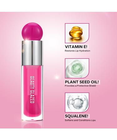 Big Brush Head Lip Gloss Moisturizing & Nourishing Lip Oil Non-Sticky Long Lasting Jelly Liquid Lipsticks Lip Tint Lip Glaze Makeup Gift for Women (# 108) - Buy Online on GoSupps.com