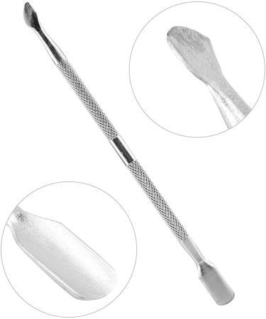 Nail Pusher Spoon Stainless Steel Cuticle Remover Nail Art Tool for Buffing and Shaping Nails UV Gel and Acrylic Application Different Functions - Buy Online on GoSupps.com