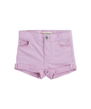 Levi's Kids Roll Up Denim Shorts Baby Girls 12 Months Rose Shadow