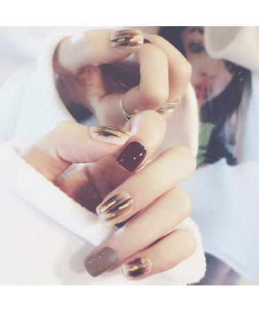 Sethexy 24-Piece Shiny Acrylic Nail Tips - Chic Sparkle & Complete Cover for Women & Girls - Buy Online on GoSupps.com