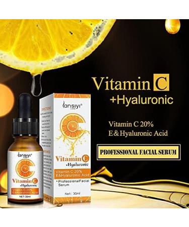 OCHILIMA 20% Vitamin C Serum with Hyaluronic Acid for Face Natural Organic Skin Care Anti Aging Collagen Booster Anti-Wrinkle Instant Moisturizers Whitening Dark Spots Facial Serum Fits All Skin - Buy Online on GoSupps.com