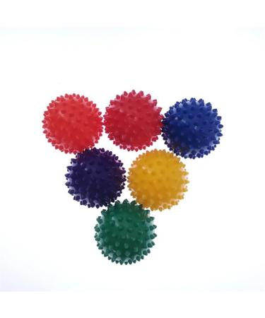 Durable PVC Massage Balls for Hands & Feet - Spiked Hedgehog Fitness Balls 7 cm Purple - International Shipping Available - Buy Online on GoSupps.com