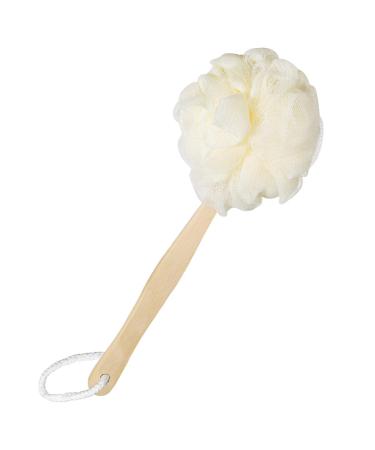 HEALLILY Bath Sponge Body Brush with Long Handle Body Back Scrubber Mesh Pouf Shower Brush