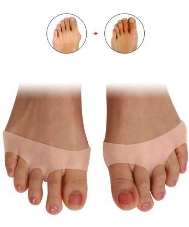 Silicone Honeycomb Forefoot Cushion - 5 Pairs of Soft Gel Breathable Foot Pads for Pain Relief - Skin Color Football Pads - Buy Online on GoSupps.com
