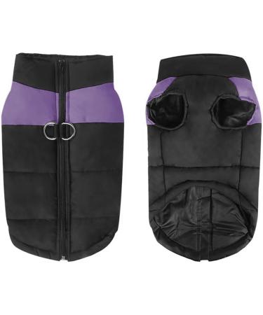 Femax Waterproof Dog Coat - Warm Winter Jacket for Small Medium & Large Dogs - Purple XL (Breast 48cm Back 39cm) - Perfect Cold Weather Pet Clothing - Buy Online on GoSupps.com