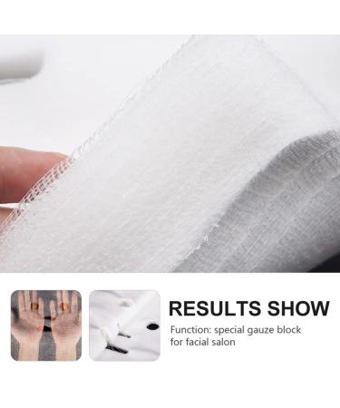 POPETPOP 100pcs Pre-Cut Gauze Facial Masks - Skin Fiber Paper Face Covers for Spa & Beauty - Buy Online on GoSupps.com
