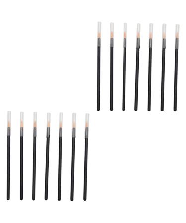 MAGICLULU 100 Pcs Disposable Eyeliner Brush Women Eyeliner Brush Eye Liner Wands With Hat Tool Miss