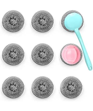 10 Pack Stainless Steel Sponges - Scrubbing Scouring Pads for Kitchen, Bathroom & More - Buy Online on GoSupps.com