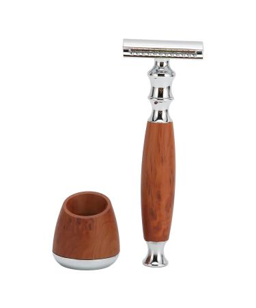 Metal safety razor double edge security razor of nostalgic stainless steel hand rasier kit with stands for men (not included in the scope of delivery)