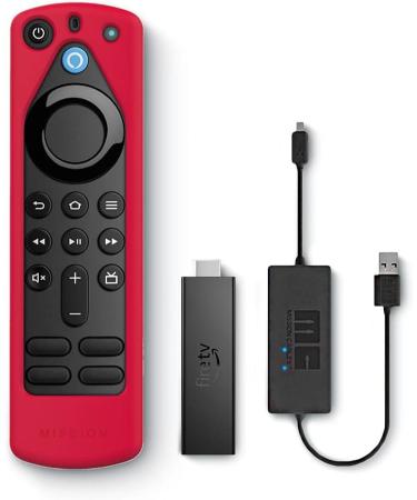 Fire TV Stick 4K Max Essentials Bundle with USB Power Cable and Remote Cover (Red) with Accessory Essentials - Buy Online on GoSupps.com
