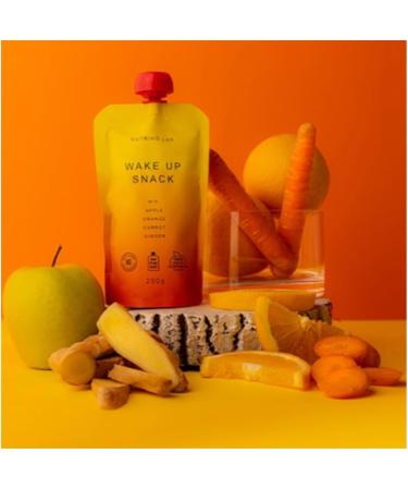 Pack of 2 |Nutrino Lab Puree Mix 200g (Wake Up Snack Functional Mix - Apple Orange Carrot Ginger) - Buy Online on GoSupps.com