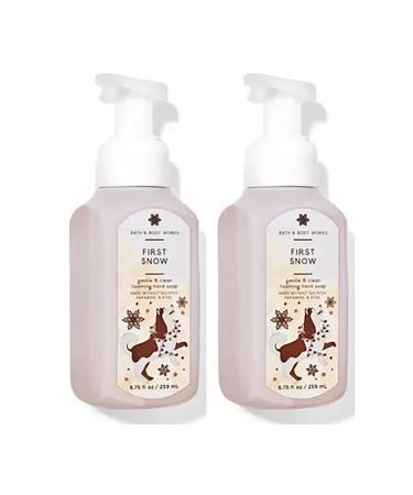 Bath and Body Works Gentle Foaming Hand Soap 8.75 Ounce 2-Pack (First Snow)