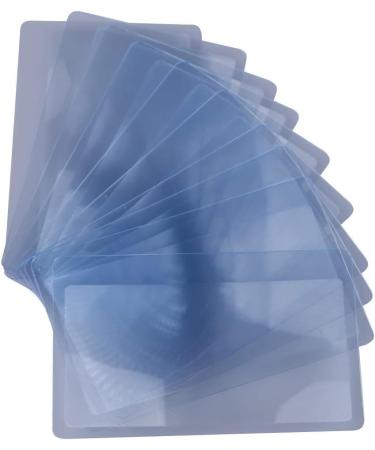 Handheld Magnifying Glass 1/10 PCS 3 X Magnifier Magnification Magnifying Fresnel LENS 8 * 5.5 * 0.04cm Pocket Credit Card Size Transparent magnifying glass Reading/Obeservation/Repairing Read Magnify 1pc - Buy Online on GoSupps.com