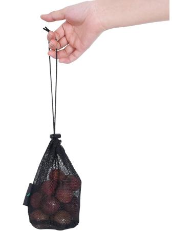 Ibasingo Black Mesh Bag | Durable Nylon Travel Sac for Cosmetics Shower Gel Tennis & Golf | 5-Piece Set (10x15 cm) - Ideal for Outdoor Storage - Buy Online on GoSupps.com