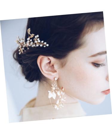 DOITOOL Combs Tiara Bride Comb Flower Girl Hair Accessory Headwear for Women Hair Accessories for Women Hair Comb for Bride Pearl Hair Comb Pearl Comb Headgear Leaves European Style - Buy Online on GoSupps.com