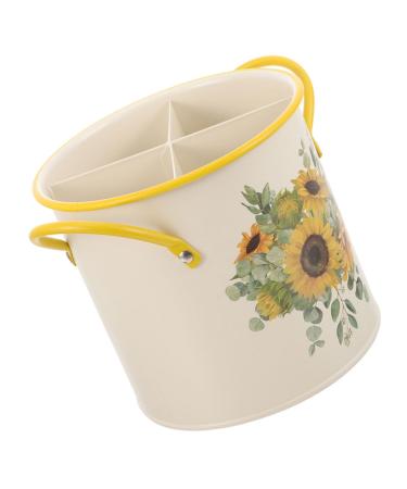 Housoutil box slots toothbrush holder Utensiliopf cutlery laundry rack bathroom counter stand spoon-eating stick basket galvanized toothpaste holder.
