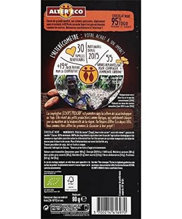 ALTER ECO - Togo Dark Chocolate 95% 100G - Pack of 4 - Buy Online on GoSupps.com