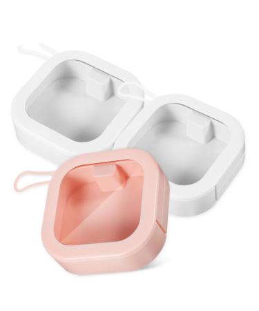 Alipis 3 piece of prosthesis storage container Retainer case prosthesis storage container Prozosa case for women denture container Artificial teeth plastic container