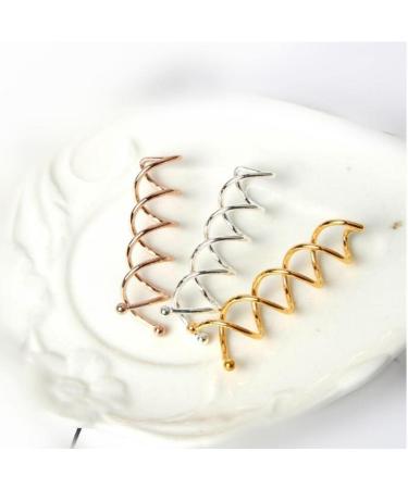 Zonster 10-Piece Spiral Bobby Pins - Rotating Screw Hair Clips for Perfect Bun Hairstyles - Mini Spin Clips with Rounded Tips - No Scratch Hair Detention for DIY Styles - Buy Online on GoSupps.com