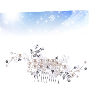 FRCOLOR Bridal Hair Accessories bride headpieces for wedding bridal headpiece wedding hair comb bridal comb bridal headdress banquet crystal accessories Wedding Hair Accessories - Buy Online on GoSupps.com