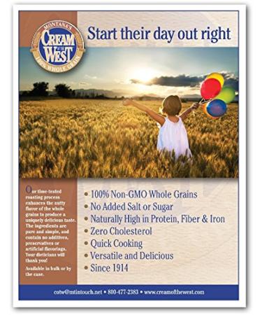 Cream of the West 100% Natural Roasted 7-Grain Hot Cereal - 18 oz. Box (Pack of 3) - Buy Online on GoSupps.com