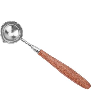 Spoon Sealing Wax Spoon Melting Spoon Sealing Stamp Wax Seal Warmer Oven (Fire Colour Spoon with Wooden Handle (Long Handle) - Buy Online on GoSupps.com
