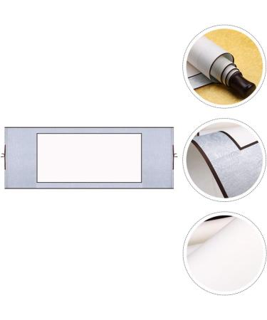 STOBOK 2pcs Blank Rice Paper Scroll Decked Accessories Quill Household Blank Scroll Office Set Wall Hanging Silverx2pcs 1.5X40X117CMx2pcs - Buy Online on GoSupps.com