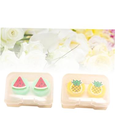 Homsfou 2-Part Contact Lens Box Set | Contact Lens Holder & Case | Small Fruit Design Lens Container for Easy Storage - Buy Online on GoSupps.com
