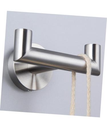 Alipis 3pcs Coat Hook Hooks for Hanging Towels Stainless Steel Double Hand Towel Hanger for Wall Bathrobe 9.8x5.8cmx3pcs Silverx3pcs - Buy Online on GoSupps.com