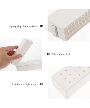 Beaupretty 30 Grinding Head Storage Box - Nail Drill Holder & Acrylic Stand for Manicure Tools - Essential Plastic Organizer - Buy Online on GoSupps.com