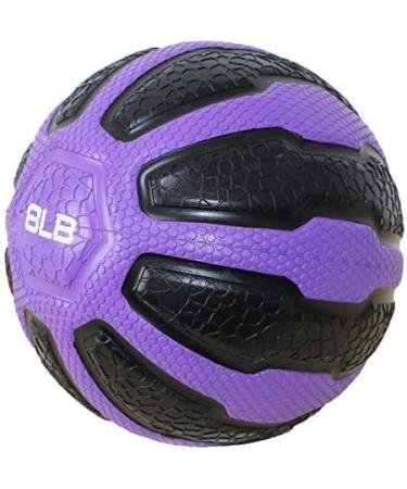 GYMENIST Rubber Medicine Ball with Textured Grip | 2-20 LB Weighted Fitness Balls for Balance and Flexibility | Purple - Buy Online on GoSupps.com