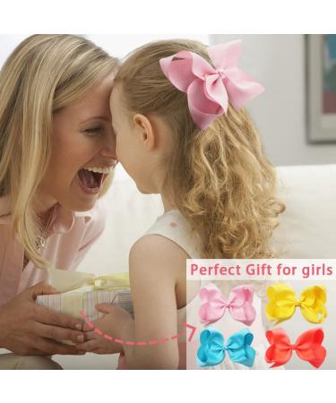 Yxiang 40PCS 6In Hair Bows Clips for Girls - Holiday Grosgrain Ribbon Barrettes in 40 Colors - Buy Online on GoSupps.com