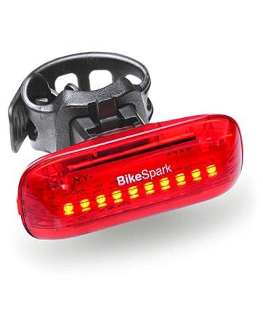 BikeSpark Auto-Sensing Rear Light G3 -2022 35 lm Superbright LED Bike Tail Light - Auto On/Off & Deceleration Flash by Motion Sensing - USB Rechargeable - IPX5 - Made in Taiwan