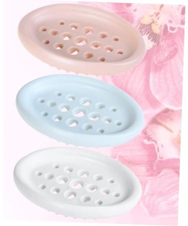 Ciieeo 9 Pcs Bathroom Soap Drainer Silicone Pink Basin Bar Soap Holder Travel Spray Bottle Perfume Claw Hammer Wrist Bands for Washing Face Soap Draining Holder Hollow Out Soap Box - Buy Online on GoSupps.com