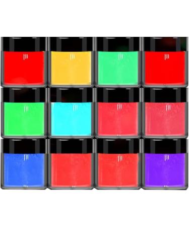 MKNZOME 12 Colors Dip Powder Nail Kit - Glow in The Dark Pigment Powder for Nails - Starter Kit for Nail Art - Perfect Gift for Beginners and Women - Buy Online on GoSupps.com