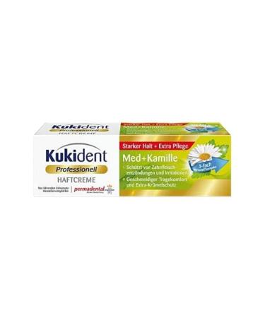 Kukident Adhesive Cream Med + Chamomile 40g 1x 40gr.