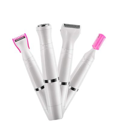 1pc 4 1 Electric Razor Facial Shaver Trimmer Electric Shaver Maquina De Afeitar Para Mujer Woman Hair Shaver Women Shaver Armpit Shaving Device Private Shaver Clippers White