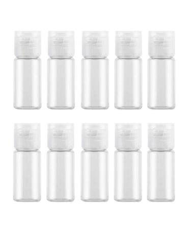 12Pcs 20ml Clear Plastic Empty Travel Bottles Container with Flip Cap Refillable Toiletry Bottles Containers Cosmetic Sample Bottles for Shampoo Body Wash Lotion Essential Oil 20ml/0.68oz