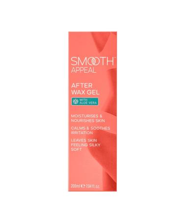 Smooth Appeal After Wax Gel - Professional Gel Moisturiser to Nourish Calm & Soothe Skin After Hair Removal with Aloe Vera For Bikini Line Underarm & Face Care - Vegan 200ml