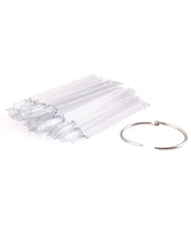 Minkissy 50 pieces nail color nail sample nail sticks nail polish color sample stick nail polish sample pencil nail tip nail stand nail-art tips nail pattern pencil acrylic palette
