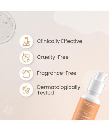 10% Vitamin C Face Serum - Brightens & Hydrates Skin | Ethyl Ascorbic Acid - 30ml | Glowing Complexion & Radiant Skin - Buy Online on GoSupps.com