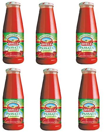 Divella DIVELLA Full-Bodied Tomato Passata 100% Italian - 6 x 700g Bottles 4200g