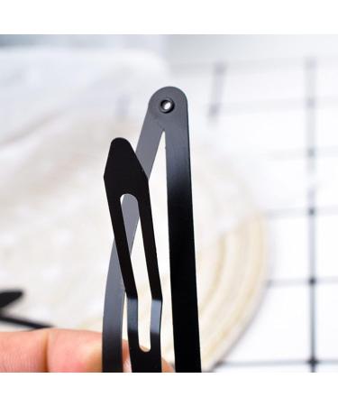 10 Black Hair Clips for Women & Girls - 5cm Metal Hair Holders | DIY Accessories - Buy Online on GoSupps.com