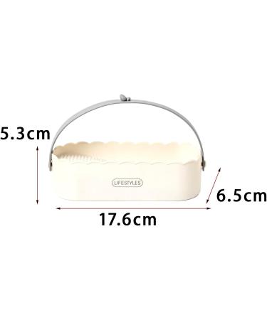 AWHAO Makeup Brush Cleaning Bowl Storage Rack Drying Rack Brush Cleaning Tool for Women's Salon white - Buy Online on GoSupps.com